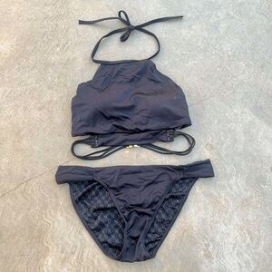 VICTORIA’S SECRET | Black Halter 2 Piece Swimsuit S/M